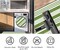 Green and White Front Door Mat Outdoor Rug 24'' x 35'' Striped Layered Door Mats Hand-Woven Washable Entryway Rug Indoor/Outdoor Small Area Rug for Front Porch/Laundry Room/Bathroom